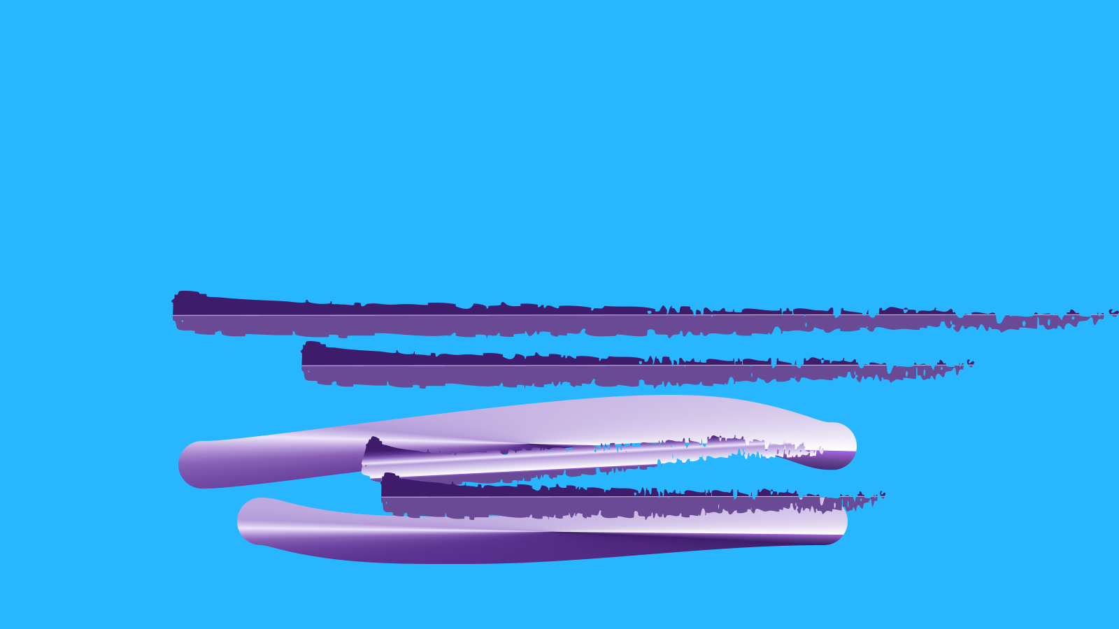 Abstract brand form on a voltage green field