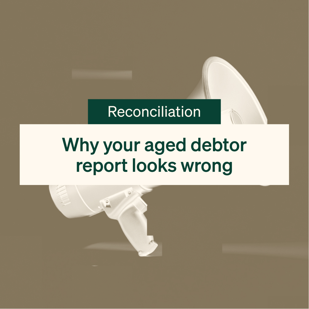 Why is my aged debtor report wrong?