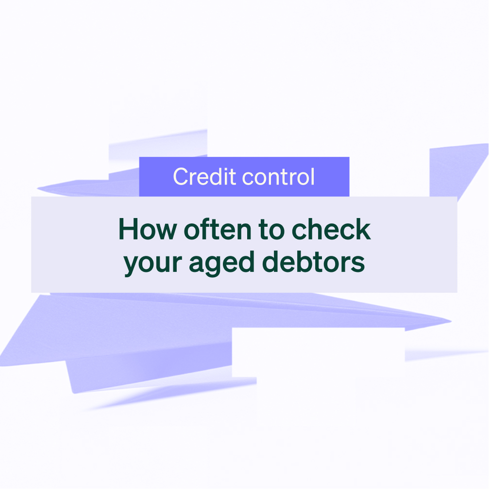 How often should you check your aged debtors?