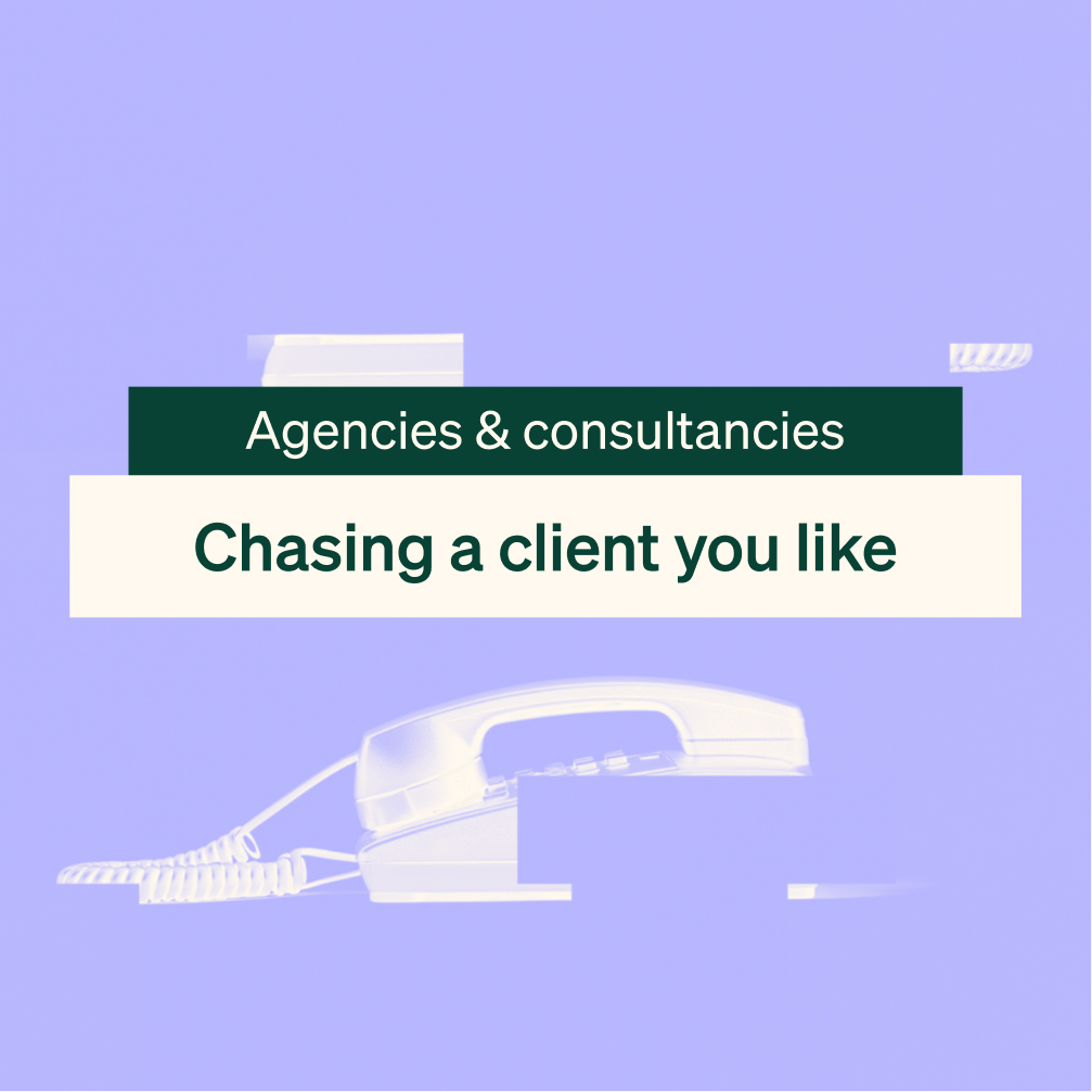 How do I chase a client I like without damaging the relationship?