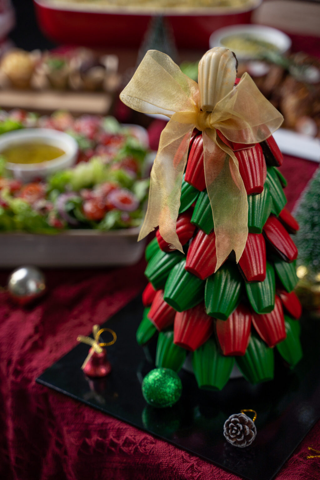 Christmas madeline tree dessert by iDoCatering for Xmas Catering Event in Malaysia