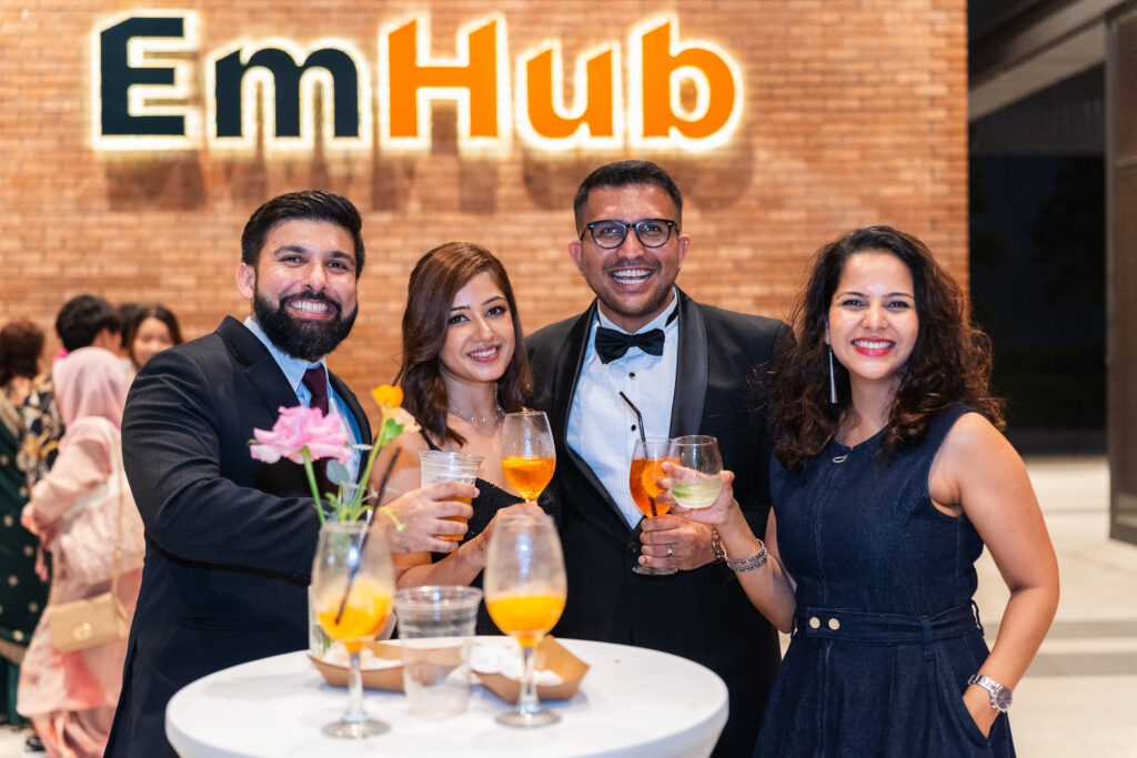 guests enjoying food catering by iDoCatering at emhub wedding event in malaysia