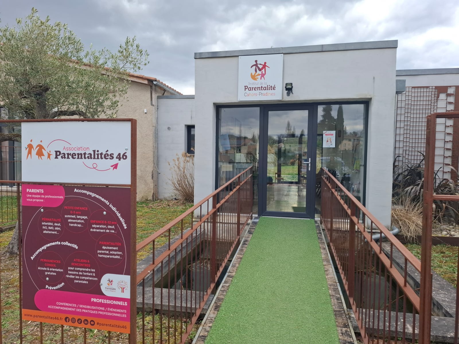 Photo des locaux de l'Institut de la Parentalité