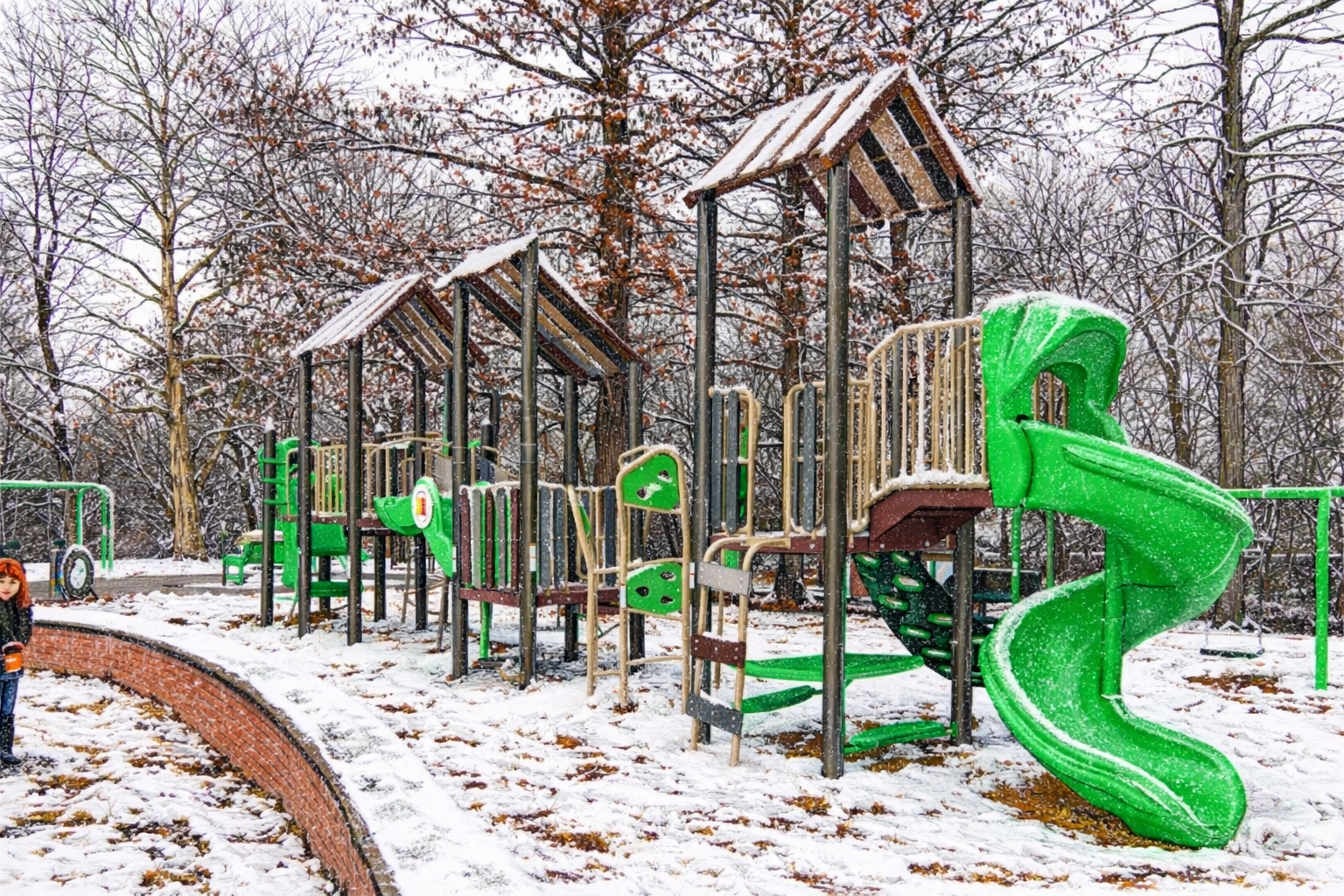 Illustration of a neighborhood playground