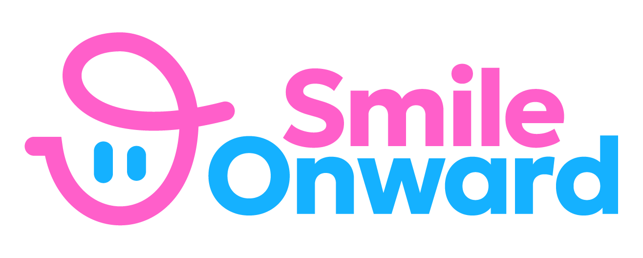 smile onward flagship logo with Hubert and Name