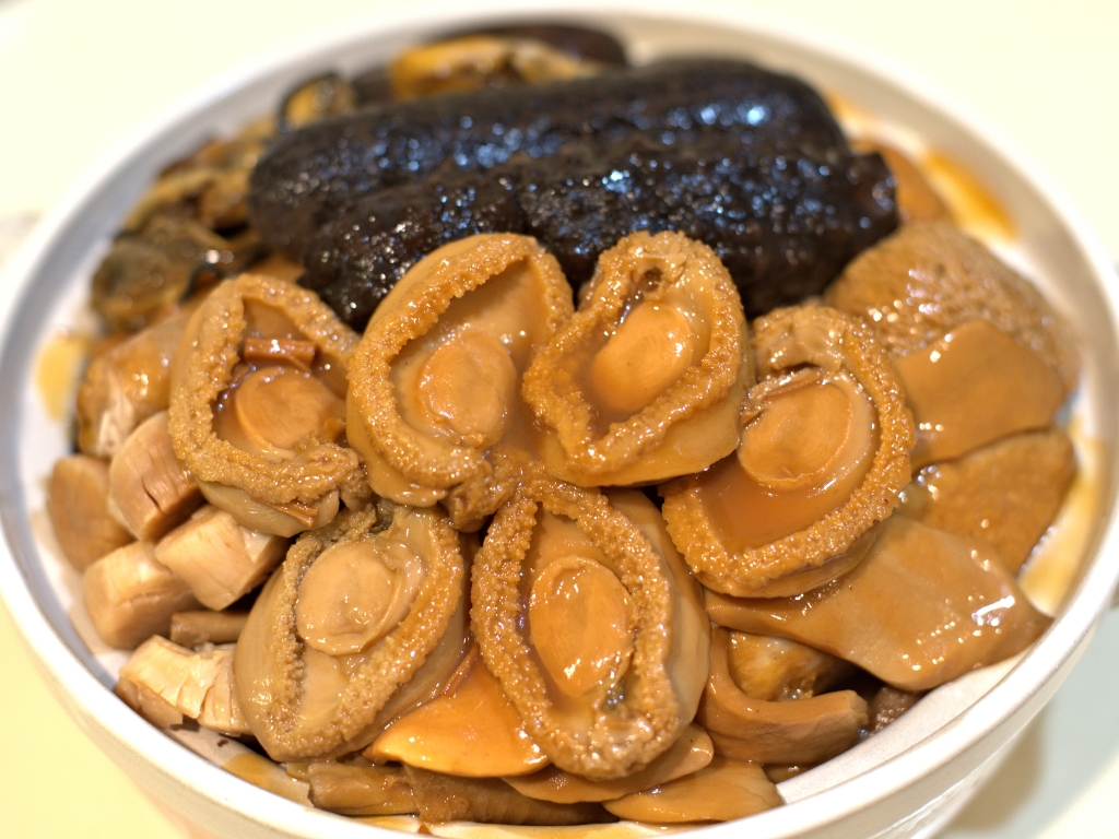 Mushrooms, Sea Cucumber, and Abalone