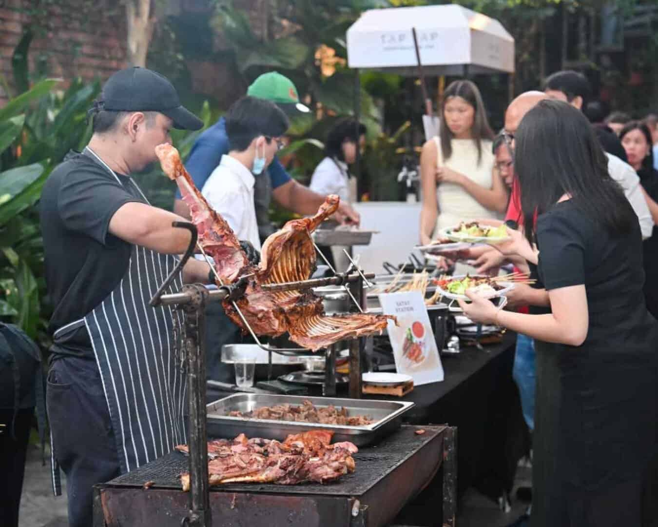 Live station catering setup by iDoCatering