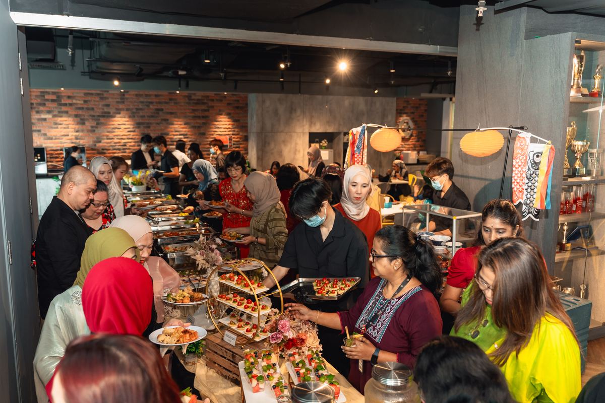 Full iDo Catering buffet and canapés spread at Lily's PricewaterhouseCoopers Malaysia farewell event — corporate catering KL