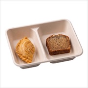 Curry puff and banana cake break-session box — iDoCatering seminar bento