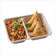 Mee goreng and samosa break-session box — iDoCatering seminar bento