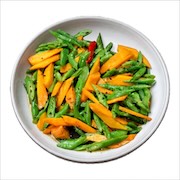 Fried long beans with carrot — iDoCatering seminar buffet