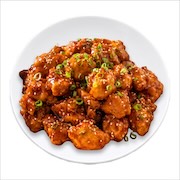 Honey sesame chicken on a plate — iDoCatering seminar buffet