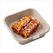 Popiah sira fried spring rolls with sesame glaze — iDoCatering seminar buffet