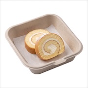 Classic swiss roll slices with cream filling — iDoCatering seminar buffet