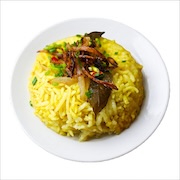 Nasi briyani spiced yellow rice with fried shallots — iDoCatering seminar buffet