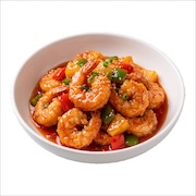 Sweet and sour prawns with peppers — iDoCatering seminar buffet