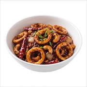 Kung po sotong squid rings with dried chillies — iDoCatering seminar buffet
