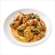 Buttermilk fish fillet with curry leaves and chili — iDoCatering buffet