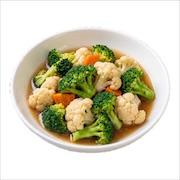 Stir fried broccoli and cauliflower with carrot — iDoCatering buffet