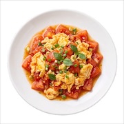 Tomato egg with scrambled egg and fresh tomato — iDoCatering buffet