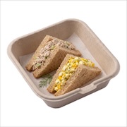 Tuna mayo and egg mayo sandwiches in a takeaway box — iDoCatering light refreshment