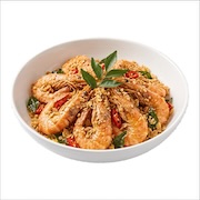 Butter cereal prawns with curry leaves and red chilli — iDoCatering buffet