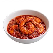 Udang sambal — prawns in a thick red chilli sambal, iDoCatering buffet