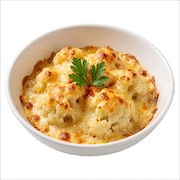 Baked cauliflower in cheese sauce with parsley — iDoCatering buffet
