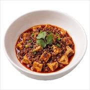 Mapo tofu with minced meat in spicy chilli bean sauce and coriander — iDoCatering buffet