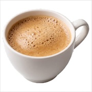 Teh tarik pulled milk tea with a frothy head in a white cup — iDoCatering buffet