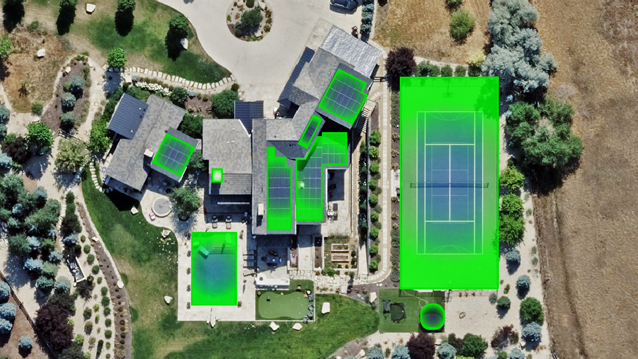 Real aerial imagery
