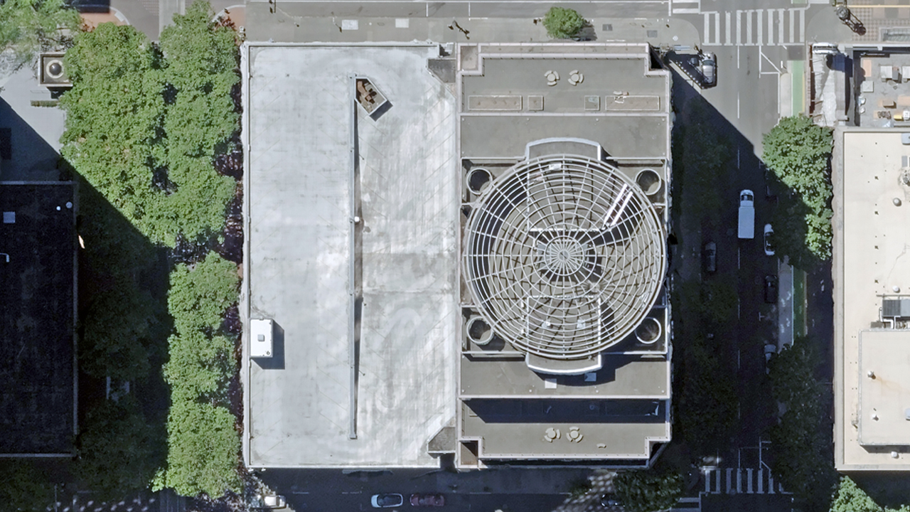 Aerial view of downtown Portland