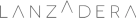 Text logo reading LANZADERA in gray capital letters with stylized disconnected segments.