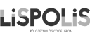 Logo with the text LiSPOT in bold font, with a circular design in the letter O.