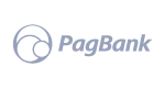 PagBank logo with a blue circular icon and the word 'PagBank' in blue text.