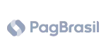 PagBrasil company logo in gray lowercase letters with a stylized 'B' icon on the left.