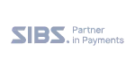 Logo with stylized letters S I B S in a gray rectangular block on a white background.