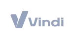 Vindi company logo with a checkmark symbol in blue and gray colors.