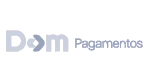 Gray button with a white arrow pointing right and text that reads 'Dom Pagamentos'.