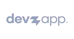Devzapp grayscale logo for platform integration