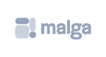 Malga integration logo in monochrome gray for Digital Manager Guru.