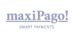 maxiPago Smart Payments integration logo in monochrome gray.