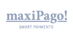 maxiPago Smart Payments integration logo in monochrome gray.