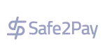 Safe2Pay integration logo in monochrome gray for Digital Manager Guru.