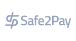 Safe2Pay integration logo in monochrome gray for Digital Manager Guru.