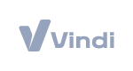 Vindi integration logo in monochrome gray for Digital Manager Guru.