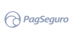 PagSeguro integration logo in monochrome gray for Digital Manager Guru.