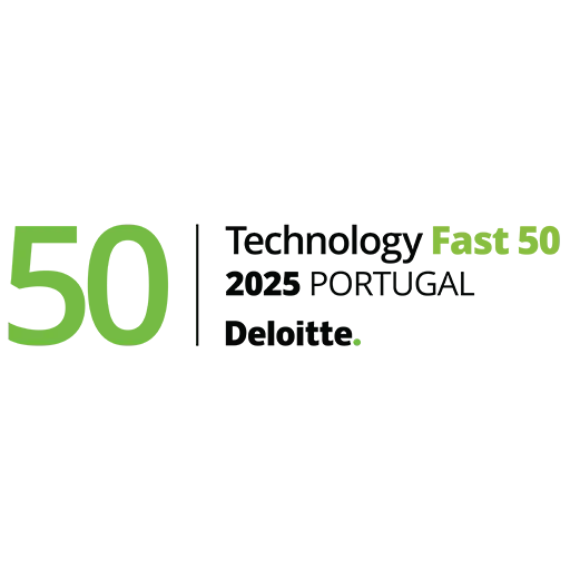 Deloitte Technology Fast 50 Portugal 2025 award logo for Digital Manager Guru.