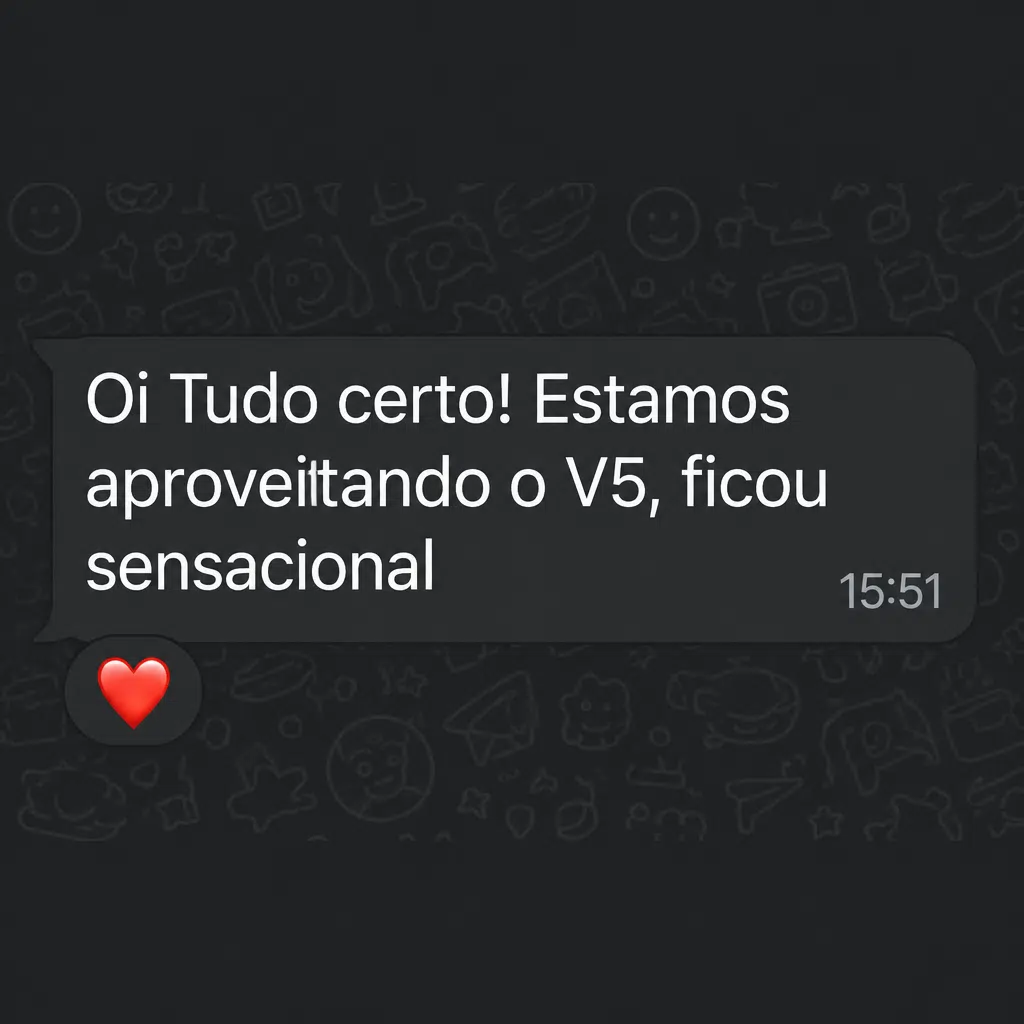 Captura de tela com mensagem de depoimento de cliente satisfeito com a plataforma Digital Manager Guru - [027]