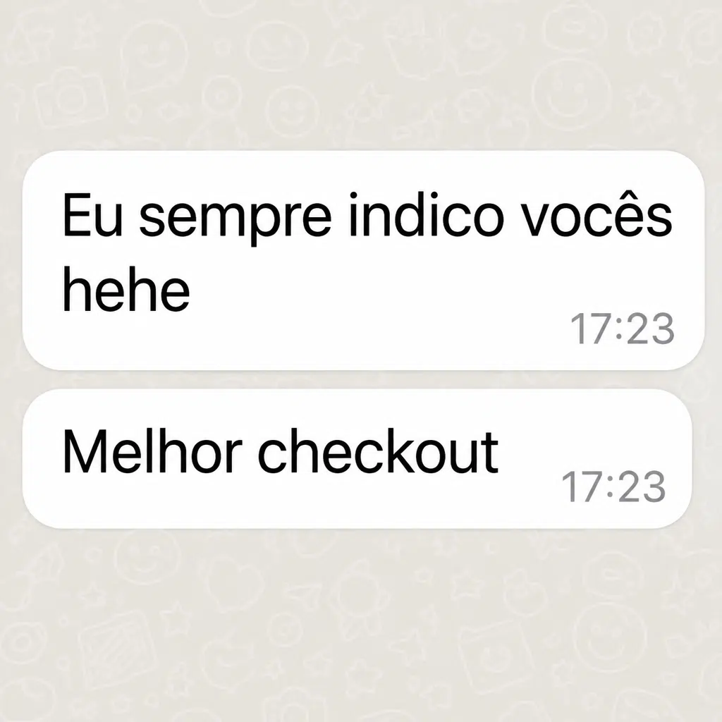 Captura de tela com mensagem de depoimento de cliente satisfeito com a plataforma Digital Manager Guru - [017]
